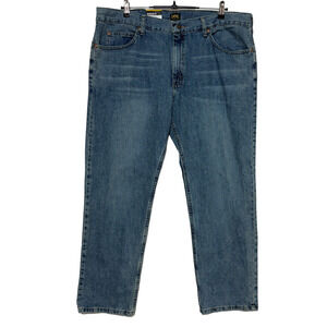 Lee Wylie Jeans Mens 40X29 Blue Straight Regular Workwear Actual 40X30 NWT